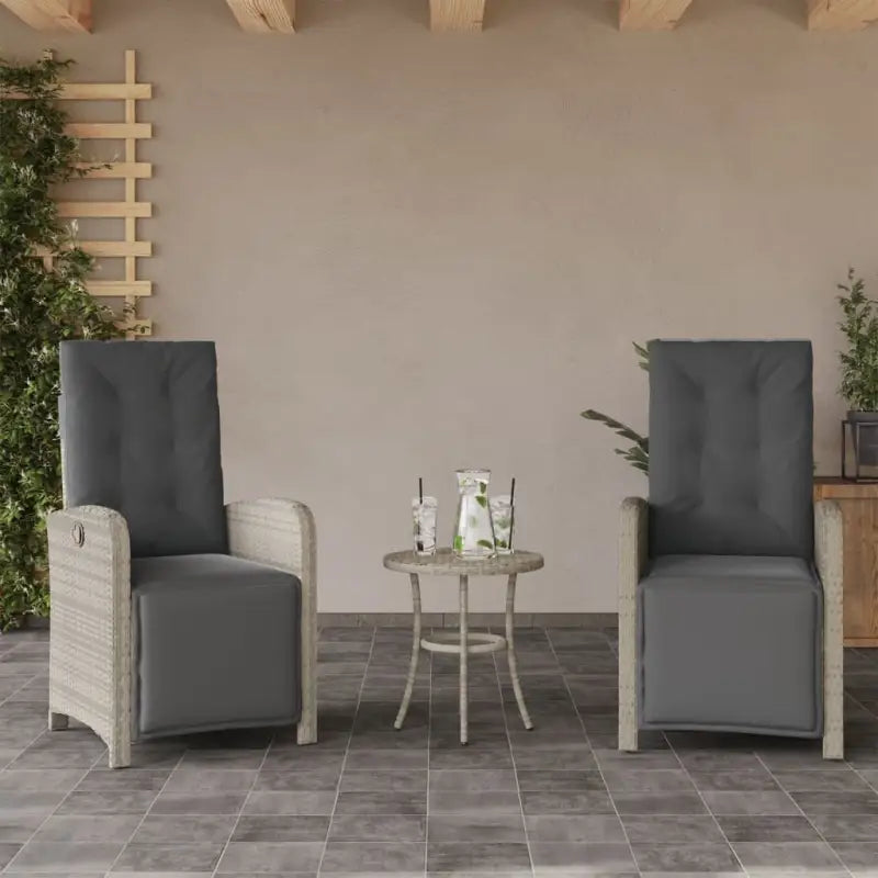 Tuinset met poly rattan en comfortabele zitervaring met gepoedercoat staal - Tuinsets