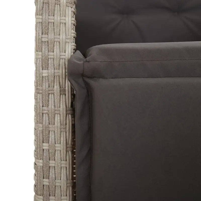 Tuinset met poly rattan en comfortabele zitervaring met gepoedercoat staal - Tuinsets