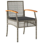Tuinset met poly rattan en comfortabele zitervaring voor balkon of tuin - Tuinsets