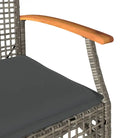 Tuinset met poly rattan en comfortabele zitervaring voor balkon of tuin - Tuinsets