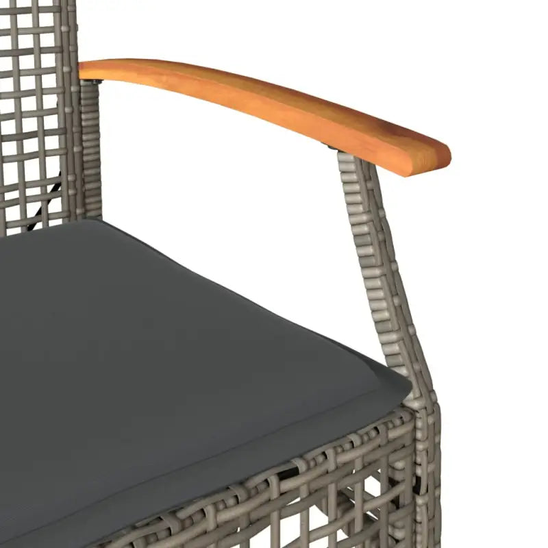 Tuinset met poly rattan en comfortabele zitervaring voor balkon of tuin - Tuinsets