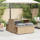 Tuinset met poly rattan en comfortabele zitervaring voor terras en tuin - Tuinsets