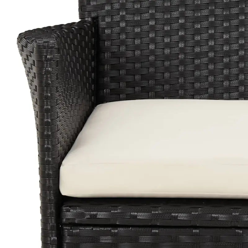 Tuinset met poly rattan en gehard glas voor eenvoudig schoonmaken - Tuinsets