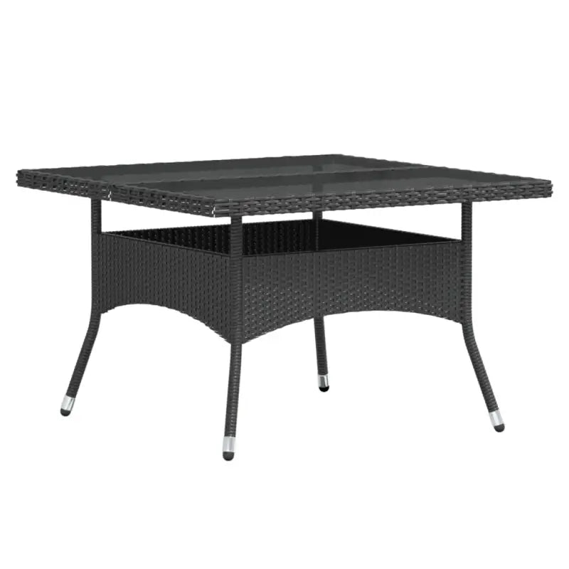Tuinset met poly rattan en gehard glas voor stijlvolle buitenruimte - Tuinsets