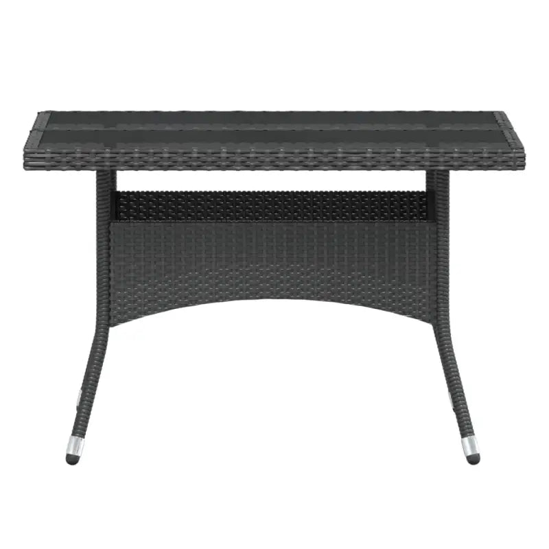 Tuinset met poly rattan en gehard glas voor stijlvolle buitenruimte - Tuinsets