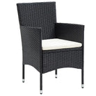 Tuinset met poly rattan en gehard glas voor stijlvolle buitenruimte - Tuinsets