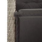 Tuinset met poly rattan en gemakkelijk schoon gehard glas - Tuinsets