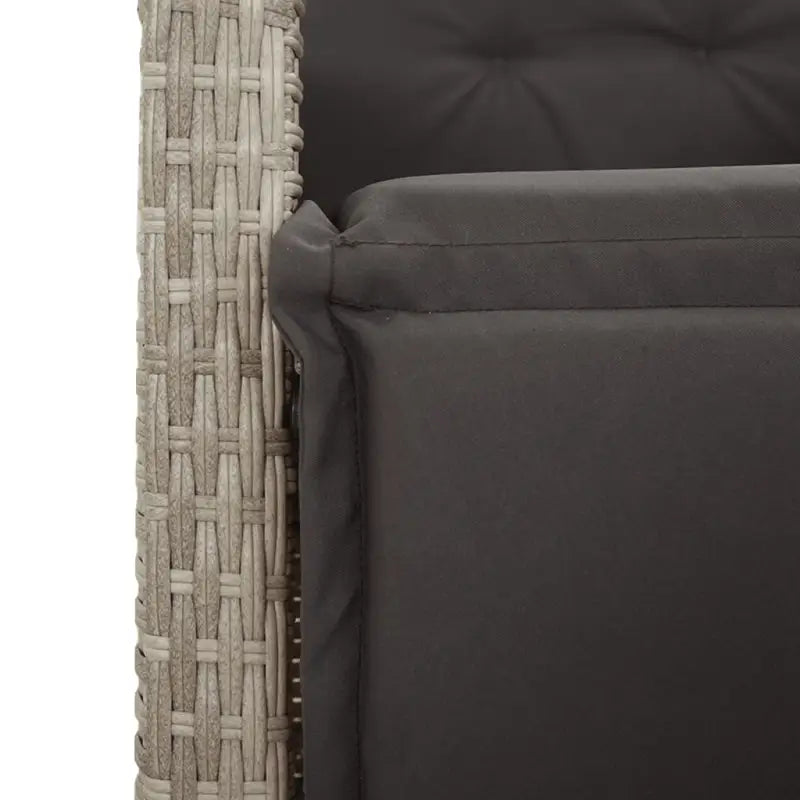 Tuinset met poly rattan en gemakkelijk schoon gehard glas - Tuinsets