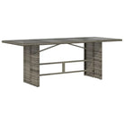 Tuinset met poly rattan en gemakkelijk schoon glas voor buiten plezier - Tuinsets