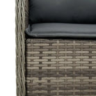 Tuinset met poly rattan en gemakkelijk schoon glas voor buiten plezier - Tuinsets