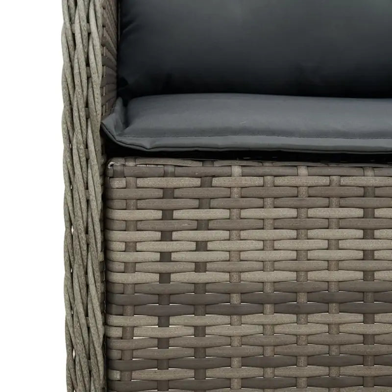 Tuinset met poly rattan en gemakkelijk schoon glas voor buiten plezier - Tuinsets