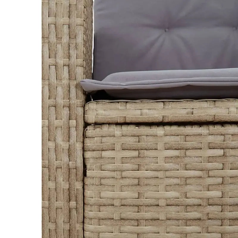 Tuinset met poly rattan en gemakkelijk schoon glas voor terras en tuin - Tuinsets