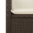 Tuinset met poly rattan en gemakkelijk schoon glazen tafelblad - Tuinsets