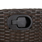 Tuinset met poly rattan en gemakkelijk schoon glazen tafelblad - Tuinsets