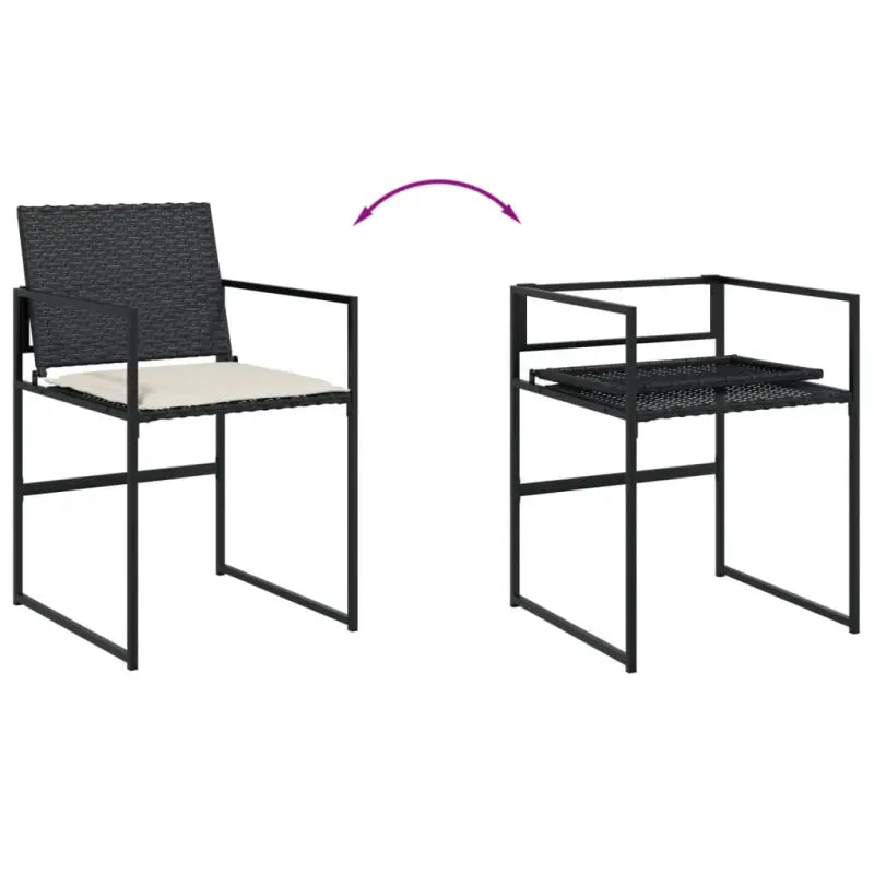 Tuinset met poly rattan en gemakkelijk schoon wasbare hoes - Tuinsets