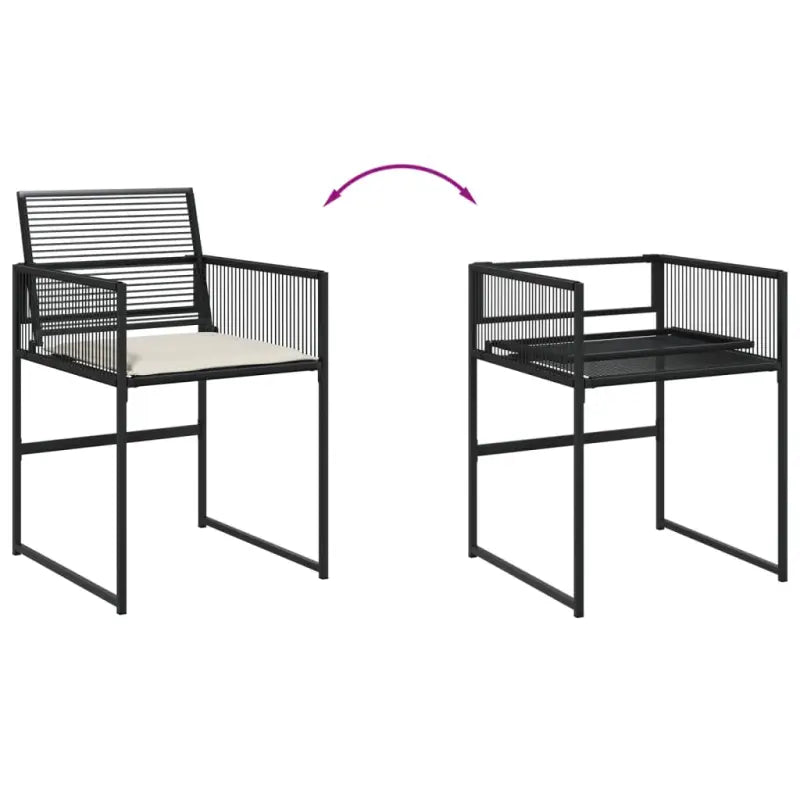 Tuinset met poly rattan en gemakkelijk schoon wasbare hoes - Tuinsets
