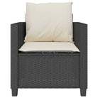 Tuinset met poly rattan en gepoedercoat staal voor buitenplezier - Tuinsets