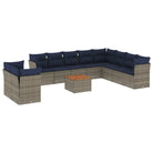 Tuinset met poly rattan en gepoedercoat staal voor buitenplezier - Tuinsets