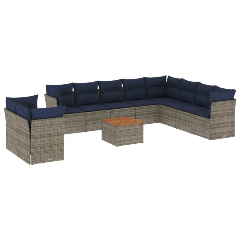 Tuinset met poly rattan en gepoedercoat staal voor buitenplezier - Tuinsets