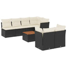 Tuinset met poly rattan en gepoedercoat staal voor ontspannen buitenplezier - Tuinsets