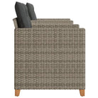 Tuinset met poly rattan en natuurlijke afwerking voor comfortabele zitervaring - Tuinsets