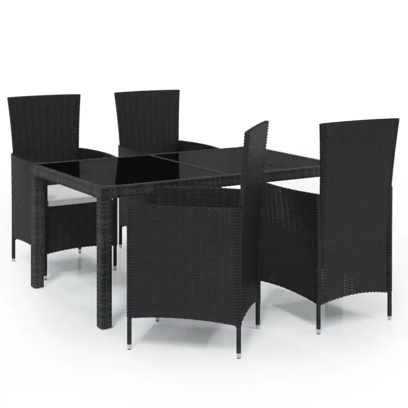 Tuinset met poly rattan en stalen frame voor buitengebruik - Tuinsets