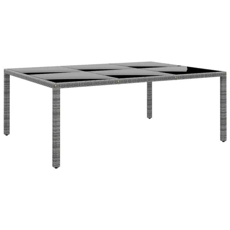 Tuinset met poly rattan en stalen frames voor een elegante buitenruimte - Tuinsets
