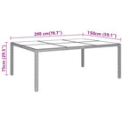 Tuinset met poly rattan en stalen frames voor een elegante buitenruimte - Tuinsets