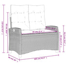 Tuinset met poly rattan en wasbare hoes voor een comfortabele zitervaring - Tuinsets