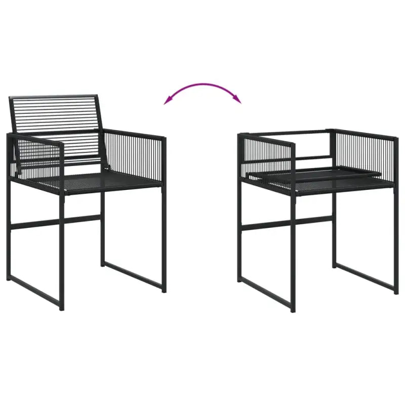 Tuinset met poly rattan gemakkelijk schoon en gehard glas passend voor buiten - Tuinsets
