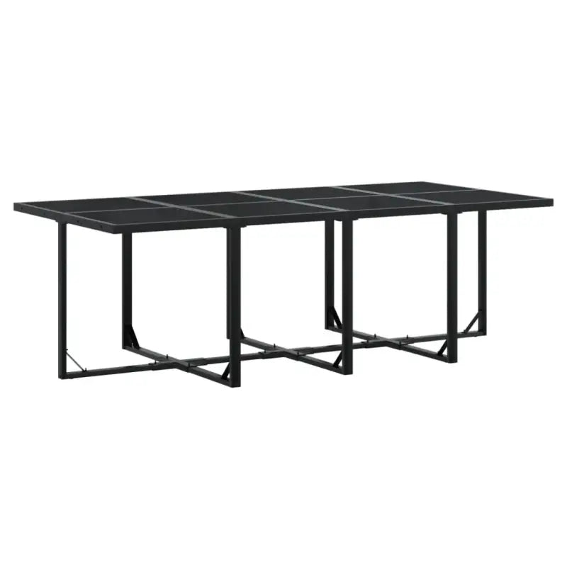 Tuinset met poly rattan gemakkelijk schoon en gehard glas passend voor buiten - Tuinsets