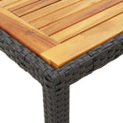 Tuinset met poly rattan voor een comfortabele zitervaring in zwart materiaal - Tuinsets
