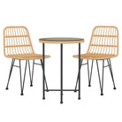 Tuinset met poly rattan voor een mooie uitstraling en eenvoudig schoonmaken - Bruin - Tuinsets