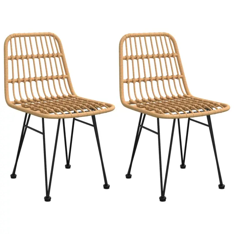Tuinset met poly rattan voor een mooie uitstraling en eenvoudig schoonmaken - Bruin - Tuinsets