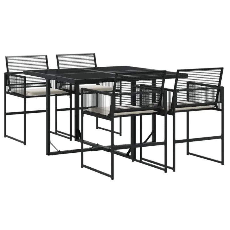 Tuinset met poly rattan voor gemakkelijk schoon en comfortabele zitervaring - Tuinsets