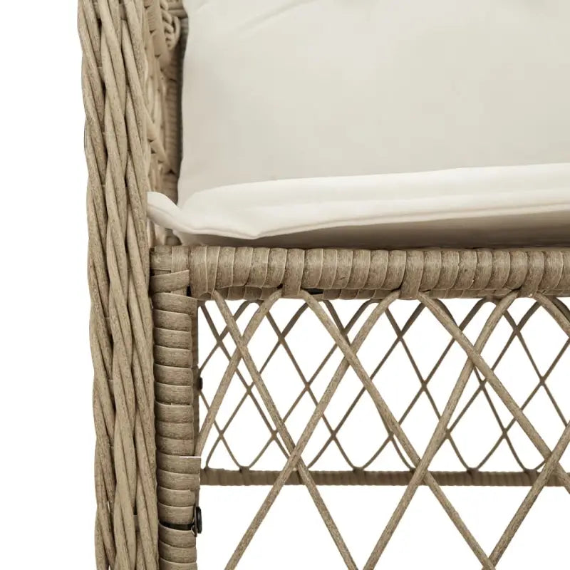 Tuinset met poly rattan voor gemakkelijk schoon en comfortabele zitervaring - Tuinsets