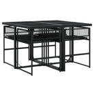 Tuinset met poly rattan voor gemakkelijk schoon en comfortabele zitervaring - Tuinsets