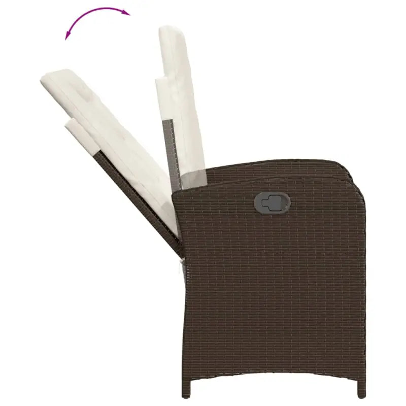 Tuinset met poly rattan voor gemakkelijke schoon en comfortabele zitervaring - Tuinsets