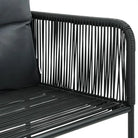 Tuinset met PVC-rattan en stevig stalen frame voor tuin of terras - 80 cm tafellengte - Tuinsets