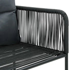 Tuinset met PVC-rattan tuinstoelen en stalen frame - Tuinsets