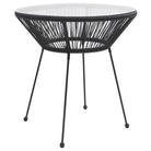 Tuinset met rattan look en gehard glas voor een tijdloze tuinstijl - Tuinsets