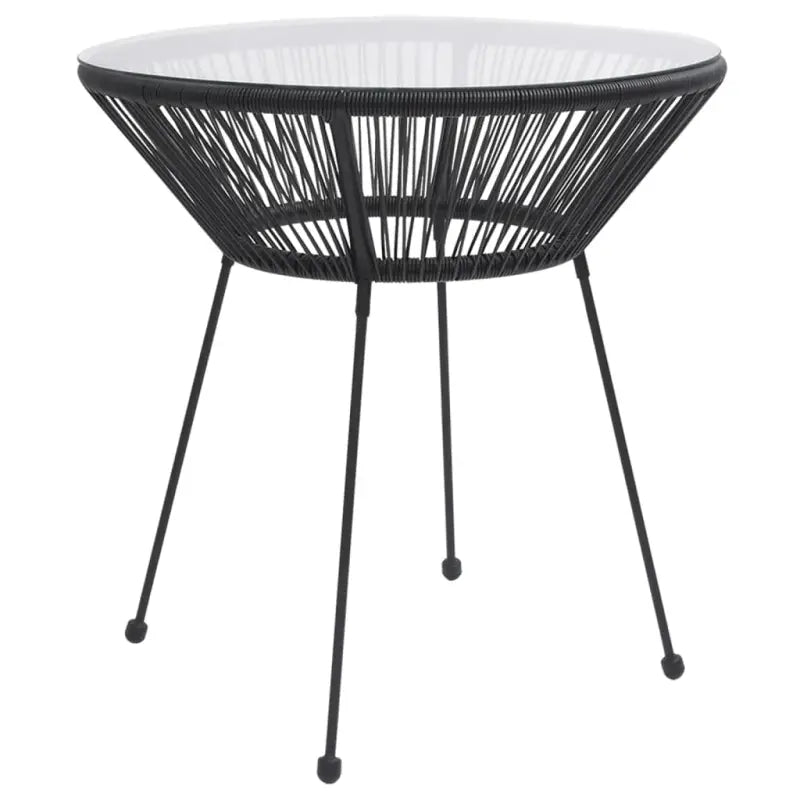 Tuinset met rattan look en gehard glas voor een tijdloze tuinstijl - Tuinsets