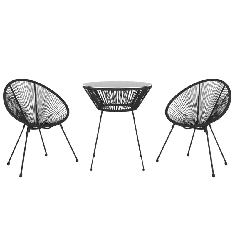 Tuinset met rattan look en gehard glas voor een tijdloze tuinstijl - Tuinsets