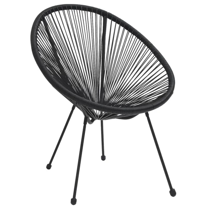 Tuinset met rattan look en gepoedercoat staal afmetingen - Tuinsets