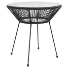Tuinset met rattan look en gepoedercoat staal afmetingen - Tuinsets