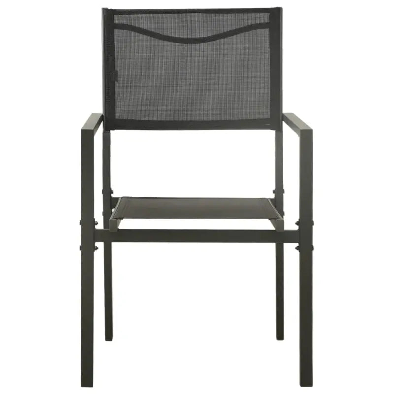 Tuinset met stalen frame en antraciet materiaal voor elegante buitenruimte - Tuinsets
