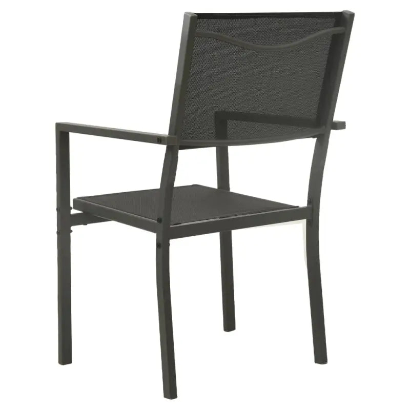 Tuinset met stalen frame en antraciet materiaal voor elegante buitenruimte - Tuinsets
