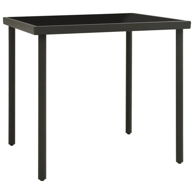 Tuinset met stalen frame en antraciet materiaal voor elegante buitenruimte - Tuinsets