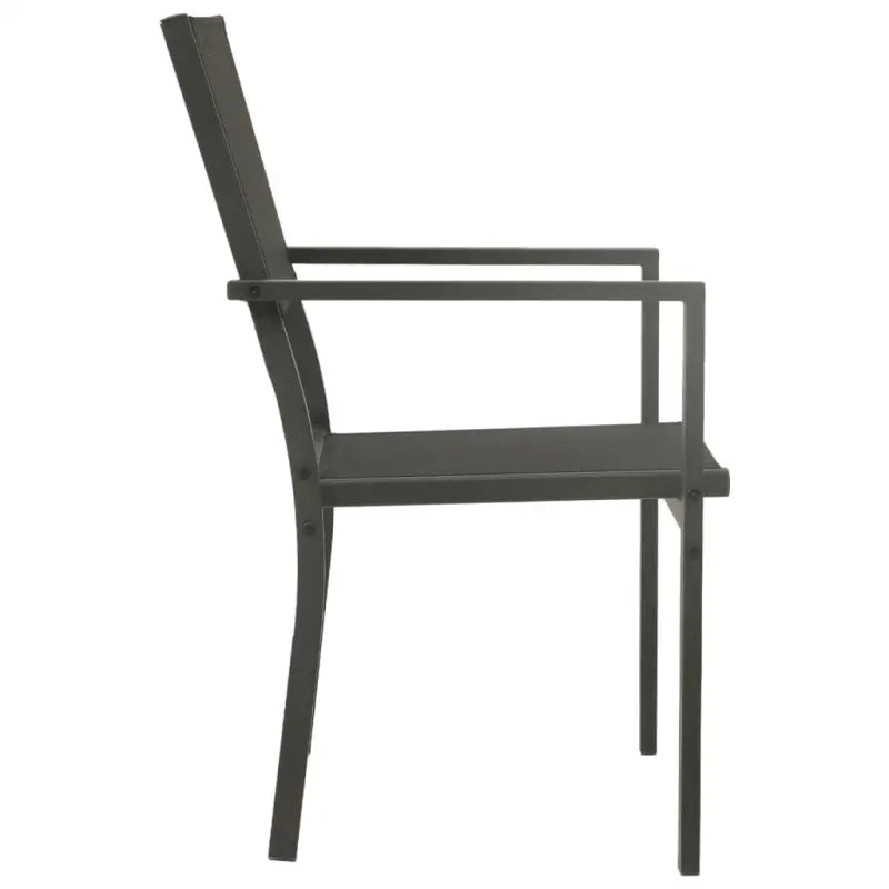 Tuinset met stalen frame en antraciet materiaal voor stijlvolle buitenruimte - Tuinsets