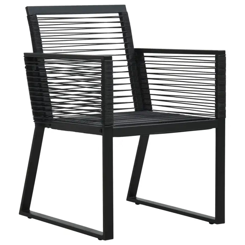 Tuinset met Stalen Frame en Glazen Tafel voor Buiten Gebruik - Tuinsets